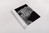 Zebra II Crop by Debra Van Swearingen. shown as a rolled paper print. Available as archival giclee rolled canvas, fine art paper, or poster print. SKU 16455i.