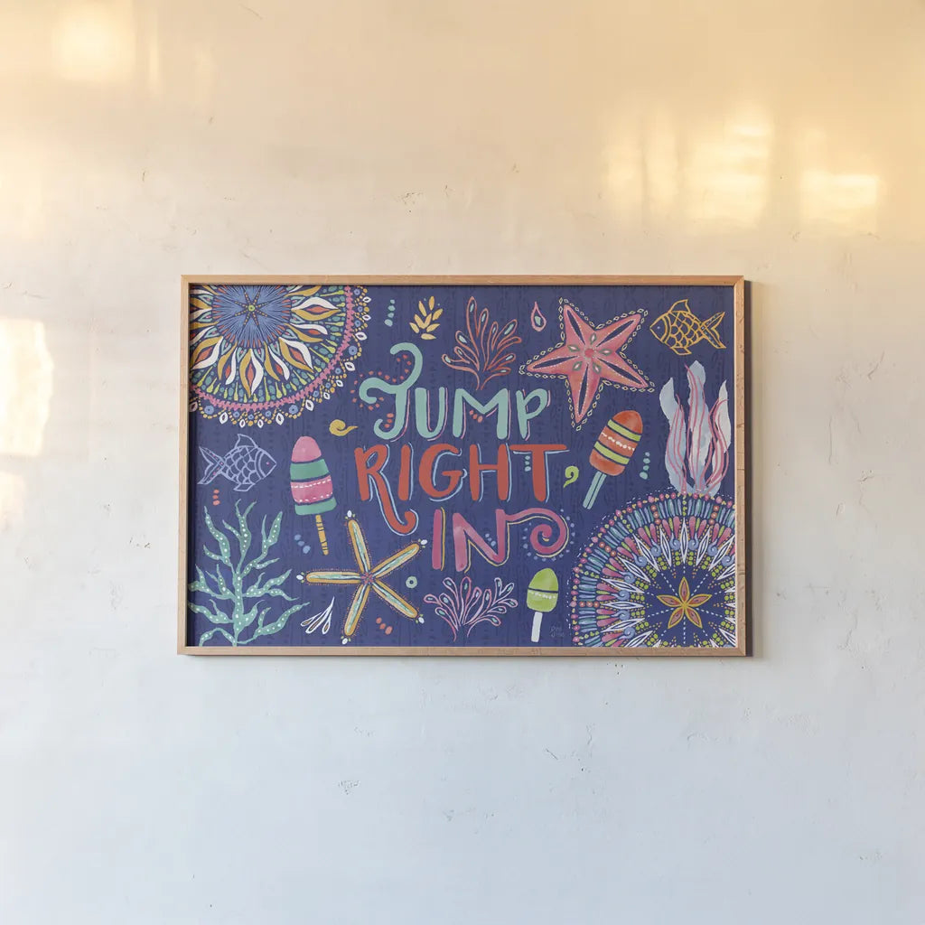 Along The Coast I by Dina June. shown as a paper print in a natural frame. Available as a archival giclee rolled canvas, fine art paper, or poster print. SKU 85295i.