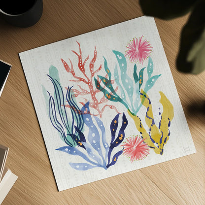 Along The Coast IV by Dina June. Shown as a detailed flat fine art print, highlighting archival giclee quality. Available as an archival giclee rolled canvas, fine art paper, or poster print. SKU 85298a.