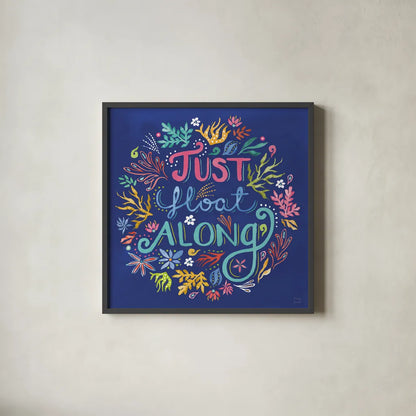 Along The Coast IX by Dina June. Shown in a sleek black glass frame for a contemporary gallery look. Available as an archival giclee rolled canvas, fine art paper, or poster print. SKU 85303a.