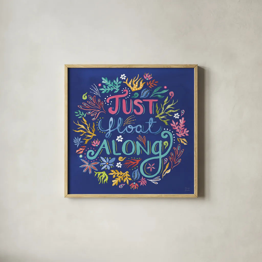 Along The Coast IX by Dina June. Shown in a natural wood glass frame for a timeless modern aesthetic. Available as an archival giclee rolled canvas, fine art paper, or poster print. SKU 85303a.