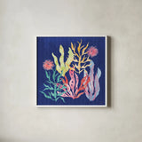 Along The Coast V by Dina June. Shown in a crisp white glass frame for a clean and minimalist style. Available as an archival giclee rolled canvas, fine art paper, or poster print. SKU 85299a.