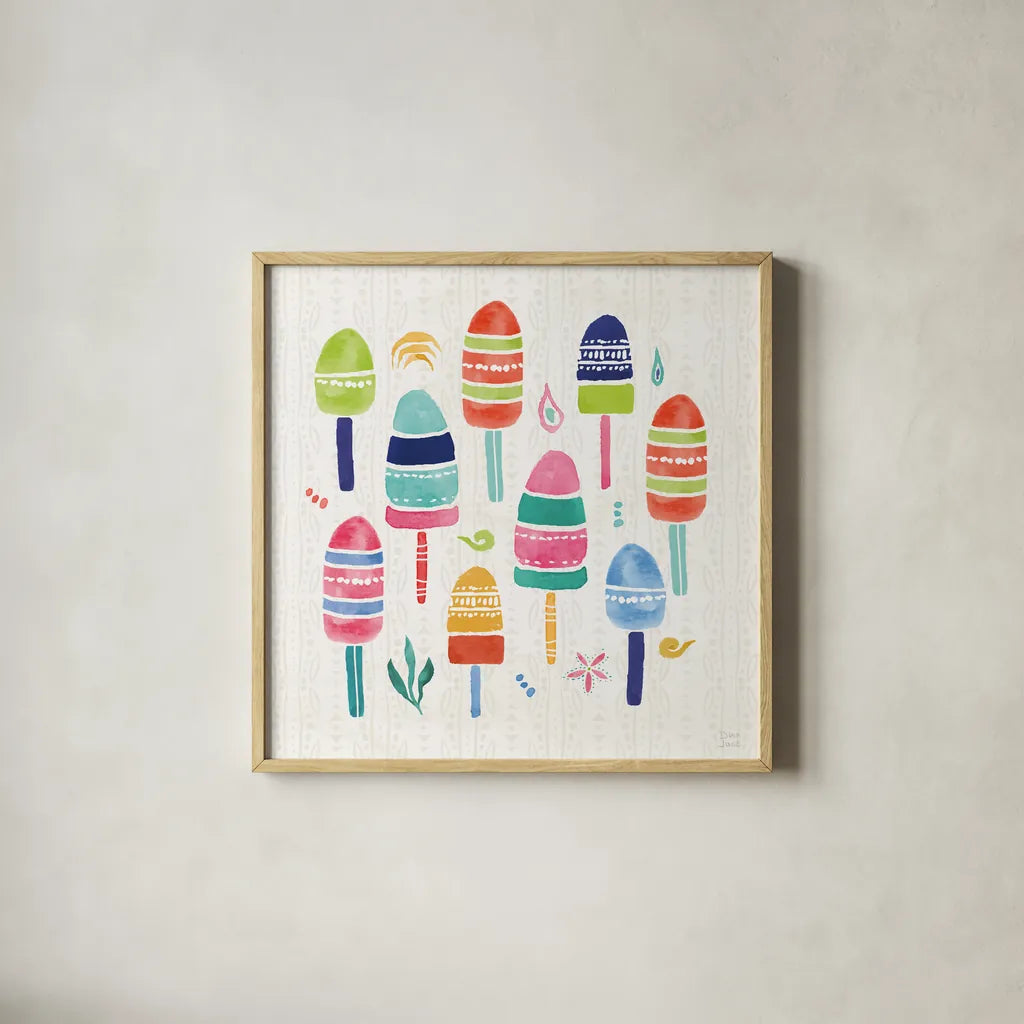 Along The Coast VI by Dina June. Shown in a natural wood glass frame for a timeless modern aesthetic. Available as an archival giclee rolled canvas, fine art paper, or poster print. SKU 85300a.