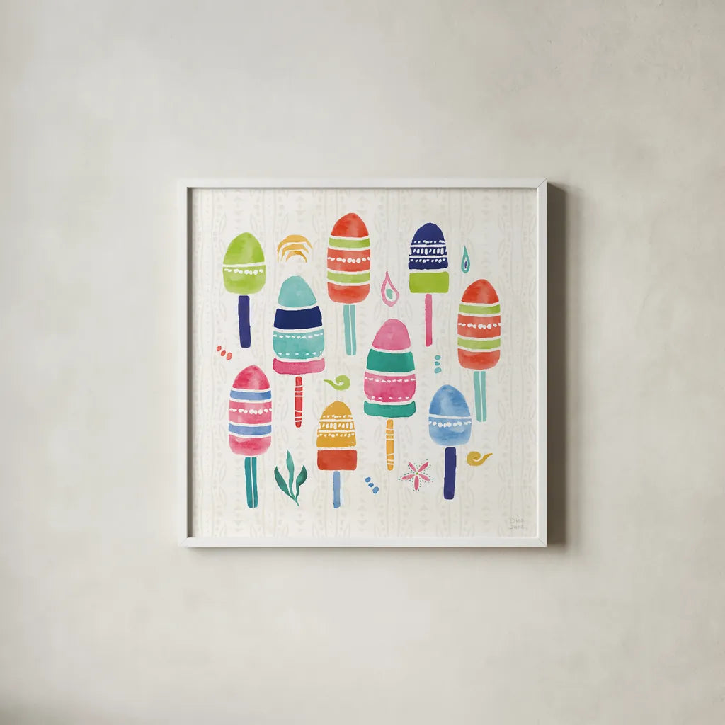 Along The Coast VI by Dina June. Shown in a crisp white glass frame for a clean and minimalist style. Available as an archival giclee rolled canvas, fine art paper, or poster print. SKU 85300a.