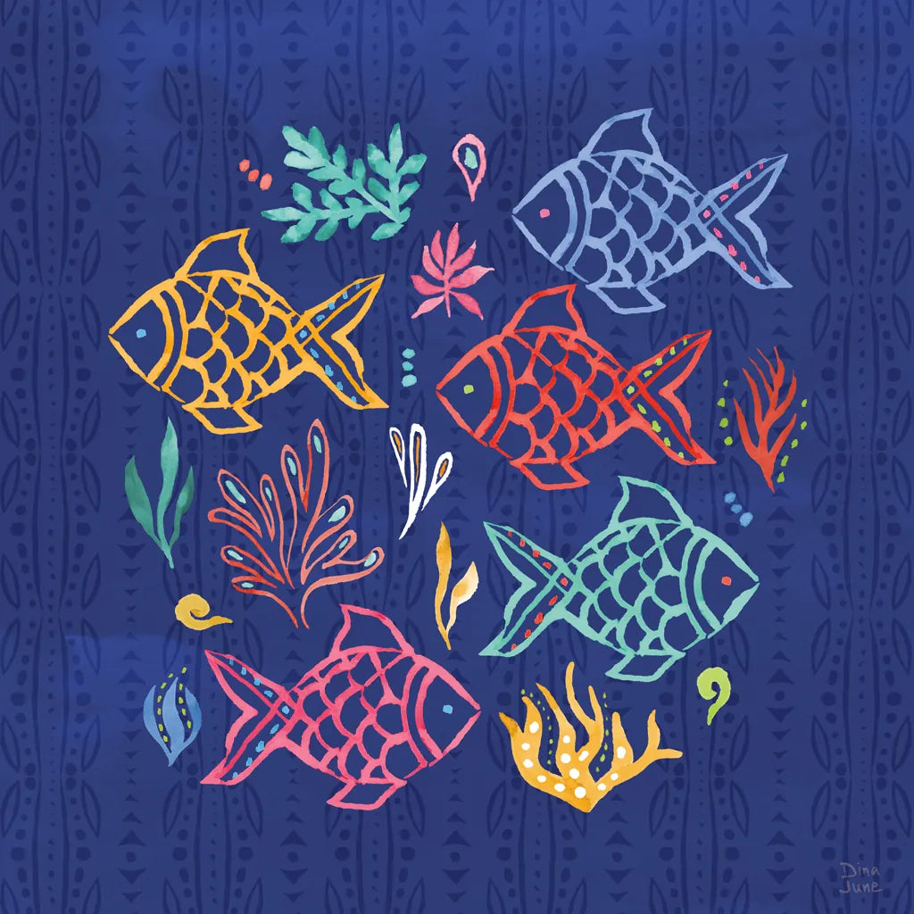 Along The Coast VII by Dina June. SKU 85301a. Archival Giclee Fine art print for wall decor.