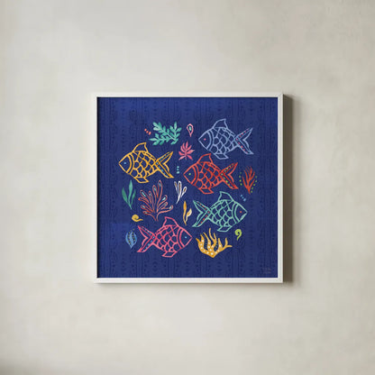 Along The Coast VII by Dina June. Shown in a crisp white glass frame for a clean and minimalist style. Available as an archival giclee rolled canvas, fine art paper, or poster print. SKU 85301a.