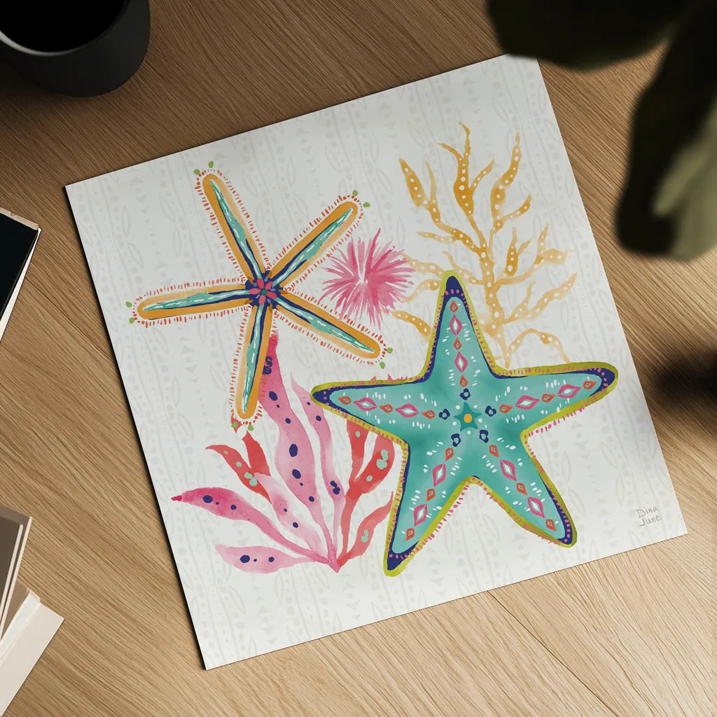 Along the Coast III Light by Dina June. Shown as a detailed flat fine art print, highlighting archival giclee quality. Available as an archival giclee rolled canvas, fine art paper, or poster print. SKU 86004a.