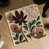Autumn Florals by Dina June. Shown as a detailed flat fine art print, highlighting archival giclee quality. Available as an archival giclee rolled canvas, fine art paper, or poster print. SKU 103679a.