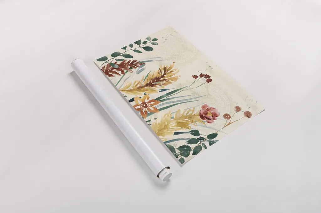 Autumnal Garden I by Dina June. shown as a rolled paper print. Available as archival giclee rolled canvas, fine art paper, or poster print. SKU 81113i.