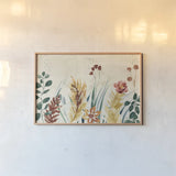 Autumnal Garden I by Dina June. shown as a paper print in a natural frame. Available as a archival giclee rolled canvas, fine art paper, or poster print. SKU 81113i.