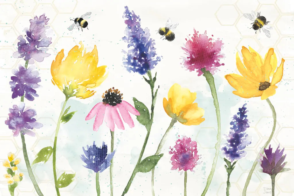 Bee Harmony I by Dina June. SKU 58646i. Archival Giclee Fine art print for wall decor.