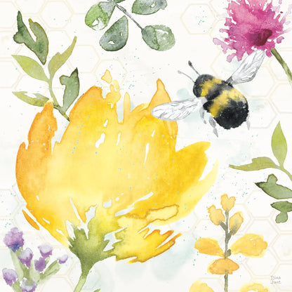 Bee Harmony II by Dina June. SKU 58647a. Archival Giclee Fine art print for wall decor.