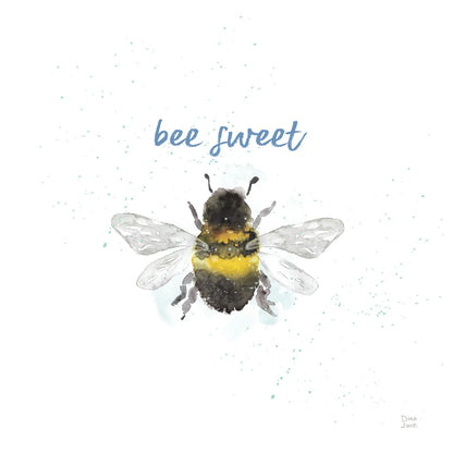 Bee Harmony VI White by Dina June. SKU 66090a. Archival Giclee Fine art print for wall decor.