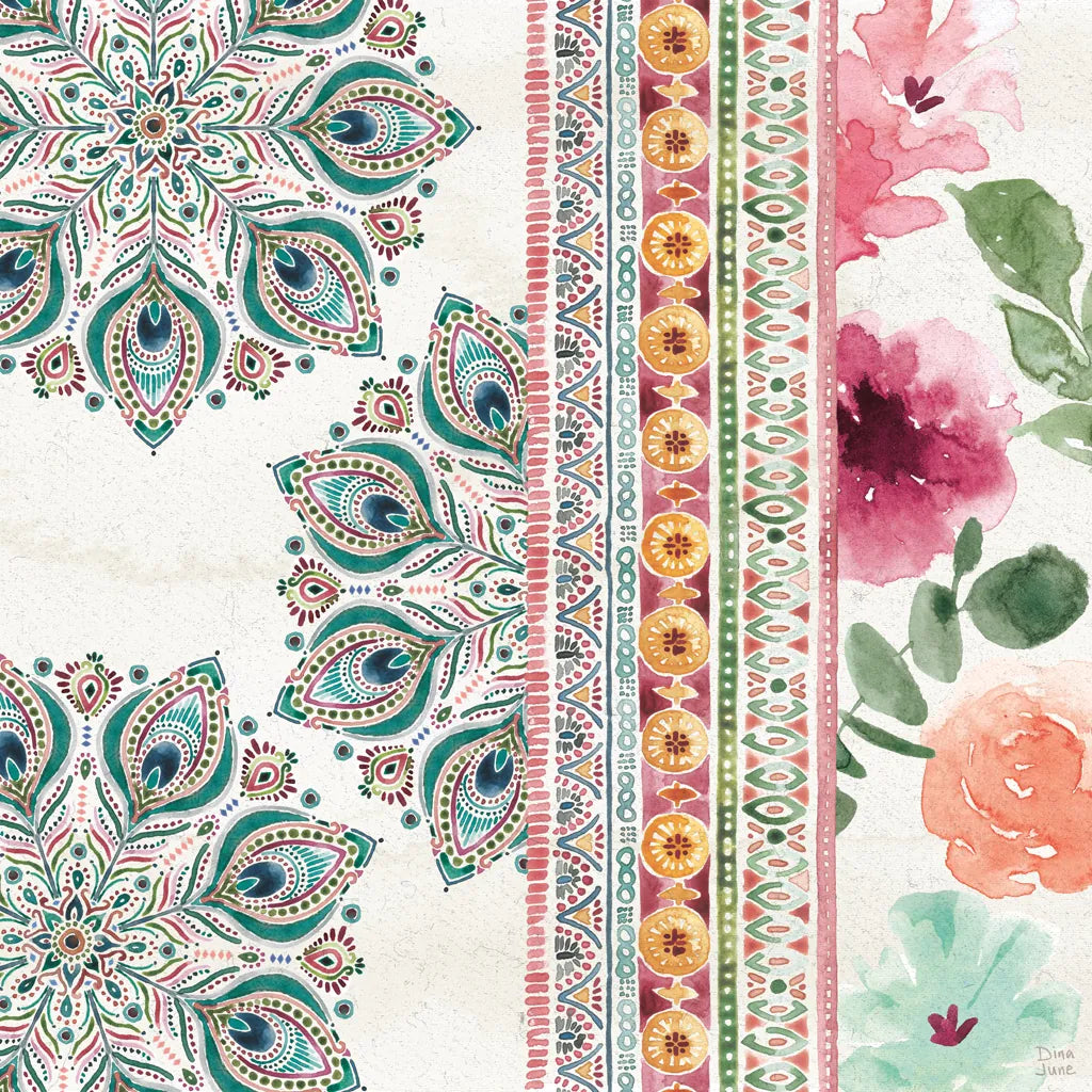 Bohemian Vibes II by Dina June. SKU 60778a. Archival Giclee Fine art print for wall decor.