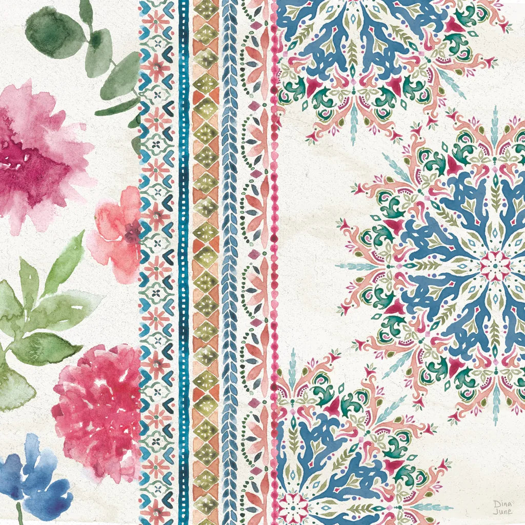 Bohemian Vibes III by Dina June. SKU 60779a. Archival Giclee Fine art print for wall decor.