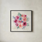 Bohemian Vibes IV by Dina June. Shown in a sleek black glass frame for a contemporary gallery look. Available as an archival giclee rolled canvas, fine art paper, or poster print. SKU 60780a.
