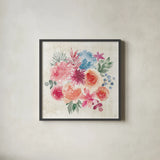 Bohemian Vibes V by Dina June. Shown in a sleek black glass frame for a contemporary gallery look. Available as an archival giclee rolled canvas, fine art paper, or poster print. SKU 60781a.