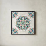 Bohemian Vibes VI by Dina June. Shown in a sleek black glass frame for a contemporary gallery look. Available as an archival giclee rolled canvas, fine art paper, or poster print. SKU 60782a.