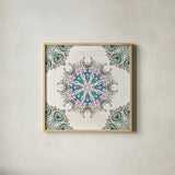 Bohemian Vibes VII by Dina June. Shown in a natural wood glass frame for a timeless modern aesthetic. Available as an archival giclee rolled canvas, fine art paper, or poster print. SKU 60783a.