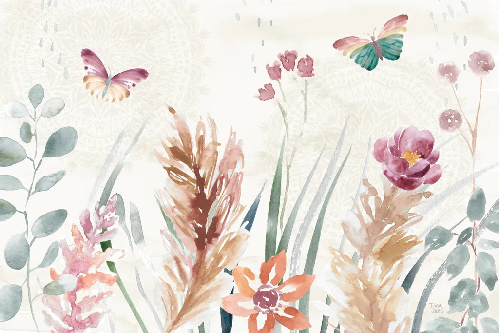 Boho Garden I by Dina June. SKU 77238i. Archival Giclee Fine art print for wall decor.