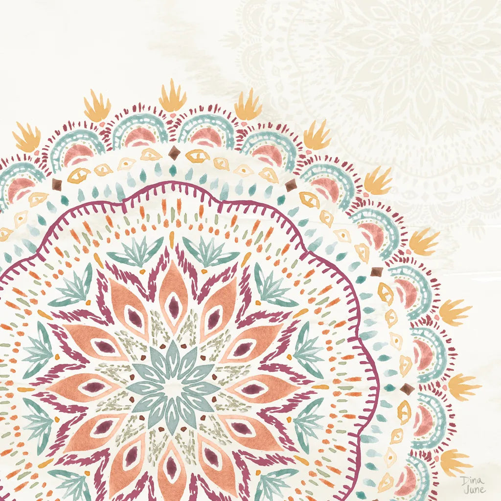 Boho Garden VIII by Dina June. SKU 77245a. Archival Giclee Fine art print for wall decor.