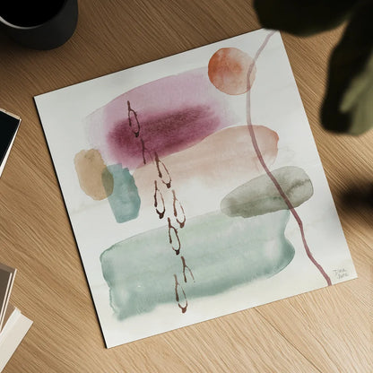 Boho Garden XI by Dina June. Shown as a detailed flat fine art print, highlighting archival giclee quality. Available as an archival giclee rolled canvas, fine art paper, or poster print. SKU 77248a.