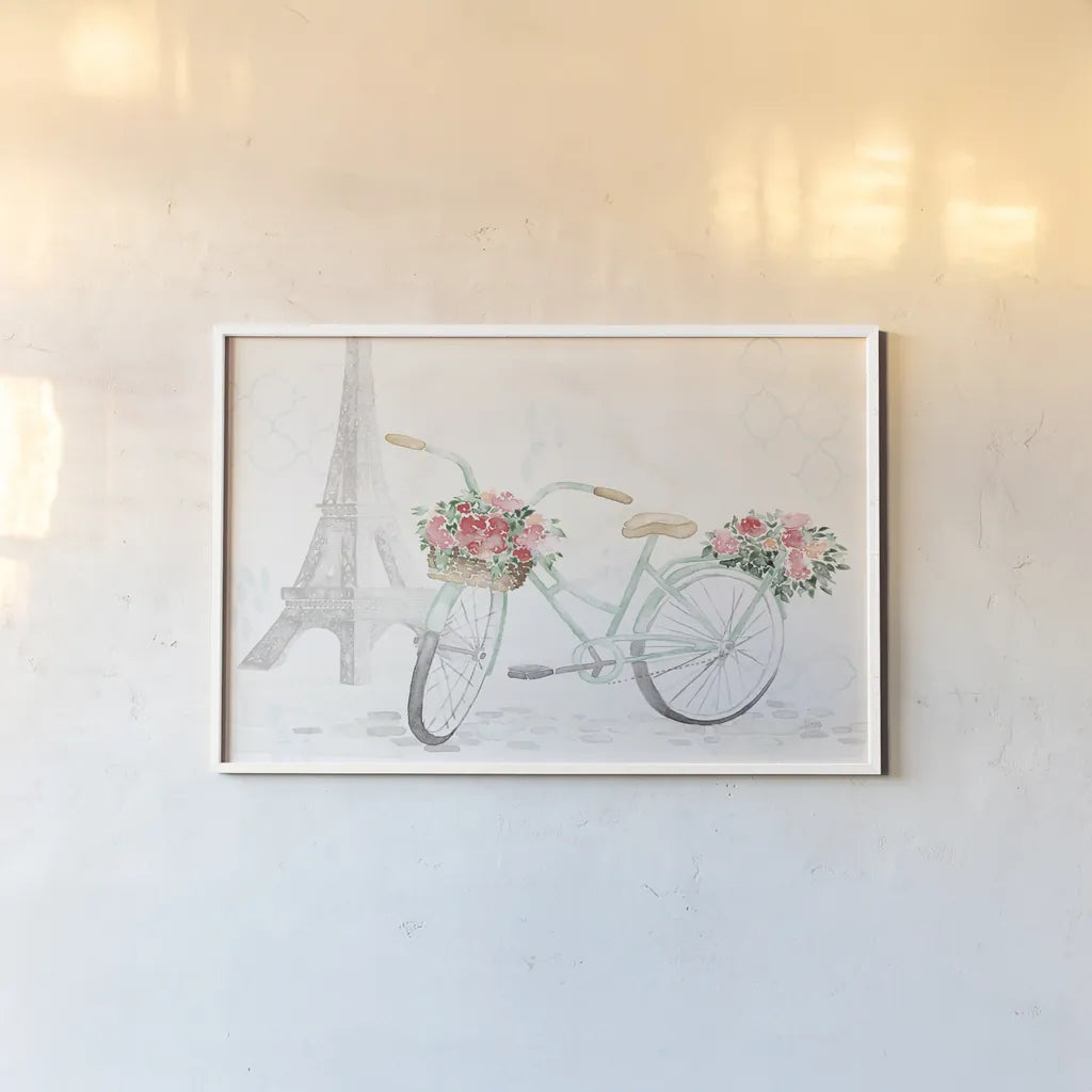 Boho Ride I No Words by Dina June. shown as a paper print in a white frame. Available as a archival giclee rolled canvas, fine art paper, or poster print. SKU 58440i.