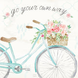 Boho Ride II no Eiffel Tower by Dina June. SKU 56760a. Archival Giclee Fine art print for wall decor.
