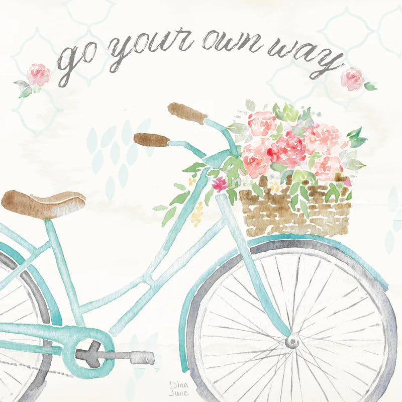Boho Ride II no Eiffel Tower by Dina June. SKU 56760a. Archival Giclee Fine art print for wall decor.