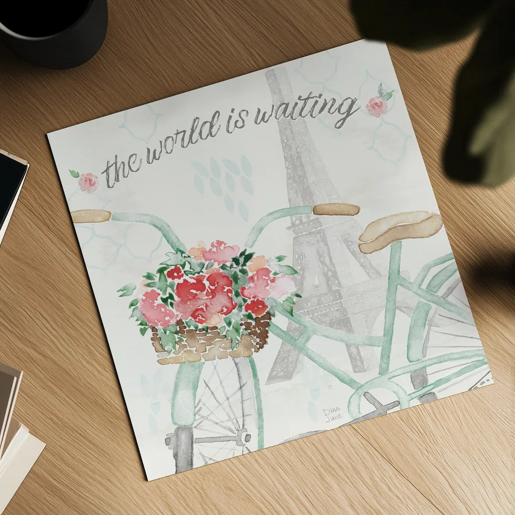 Boho Ride III by Dina June. Shown as a detailed flat fine art print, highlighting archival giclee quality. Available as an archival giclee rolled canvas, fine art paper, or poster print. SKU 56211a.