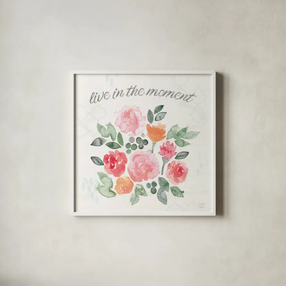 Boho Ride IV by Dina June. Shown in a crisp white glass frame for a clean and minimalist style. Available as an archival giclee rolled canvas, fine art paper, or poster print. SKU 56212a.