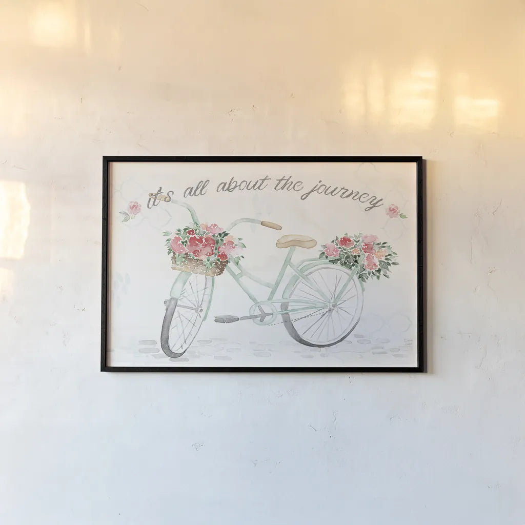 Boho Ride VI by Dina June. shown as a paper print in a black flame. Available as a archival giclee rolled canvas, fine art paper, or poster print. SKU 56762i.