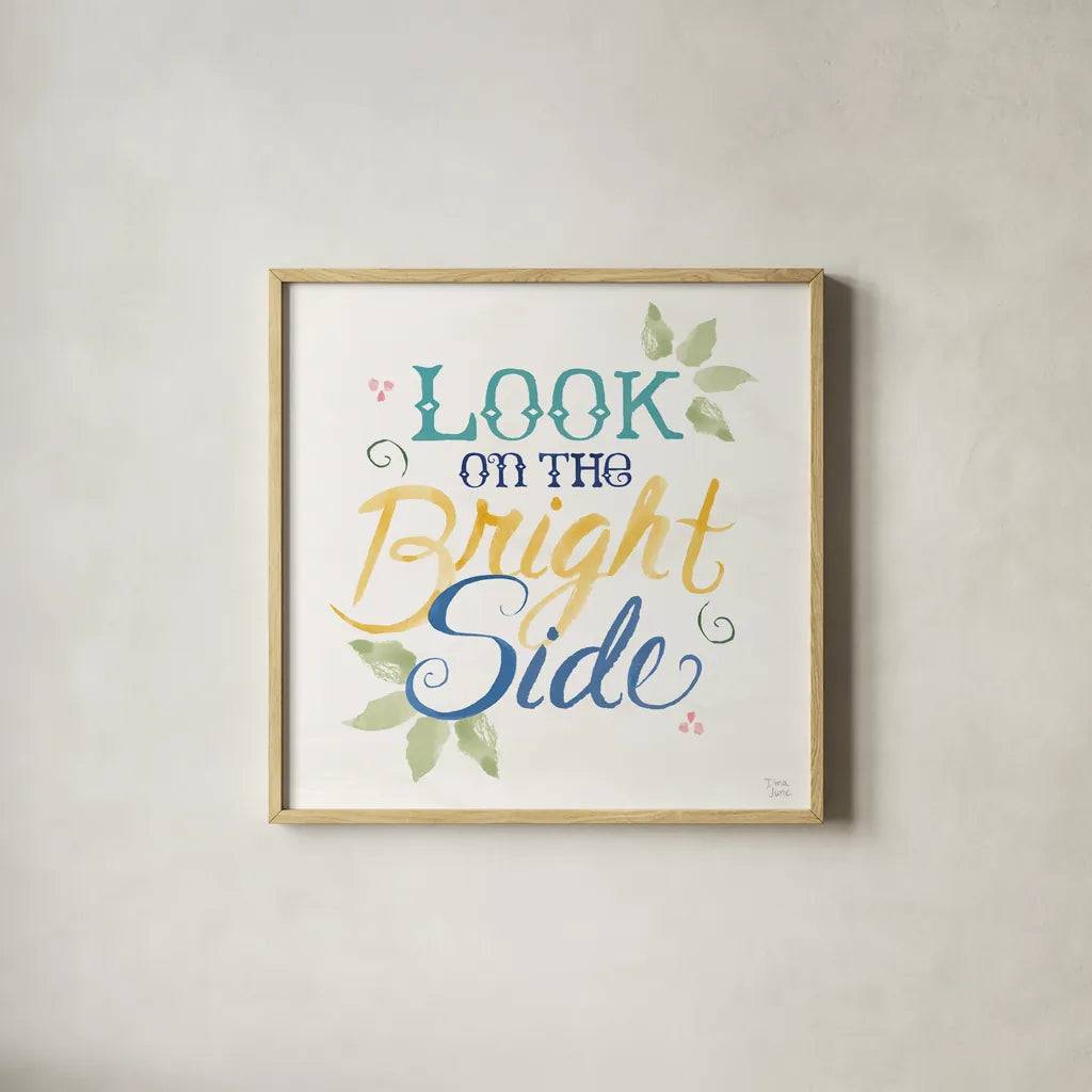 Citron Traditions IX by Dina June. Shown in a natural wood glass frame for a timeless modern aesthetic. Available as an archival giclee rolled canvas, fine art paper, or poster print. SKU 76699a.