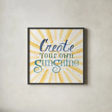 Citron Traditions X by Dina June. Shown in a sleek black glass frame for a contemporary gallery look. Available as an archival giclee rolled canvas, fine art paper, or poster print. SKU 76700a.