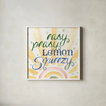 Citron Traditions XI by Dina June. Shown in a crisp white glass frame for a clean and minimalist style. Available as an archival giclee rolled canvas, fine art paper, or poster print. SKU 76701a.