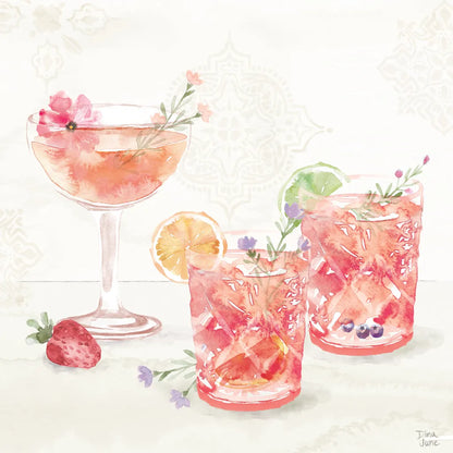 Classy Cocktails V by Dina June. SKU 69238a. Archival Giclee Fine art print for wall decor.