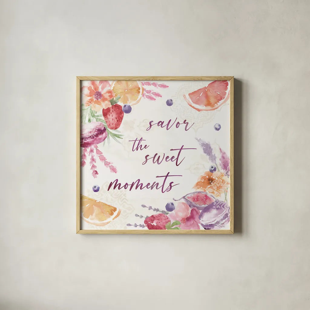 Classy Cocktails VI by Dina June. Shown in a natural wood glass frame for a timeless modern aesthetic. Available as an archival giclee rolled canvas, fine art paper, or poster print. SKU 69239a.