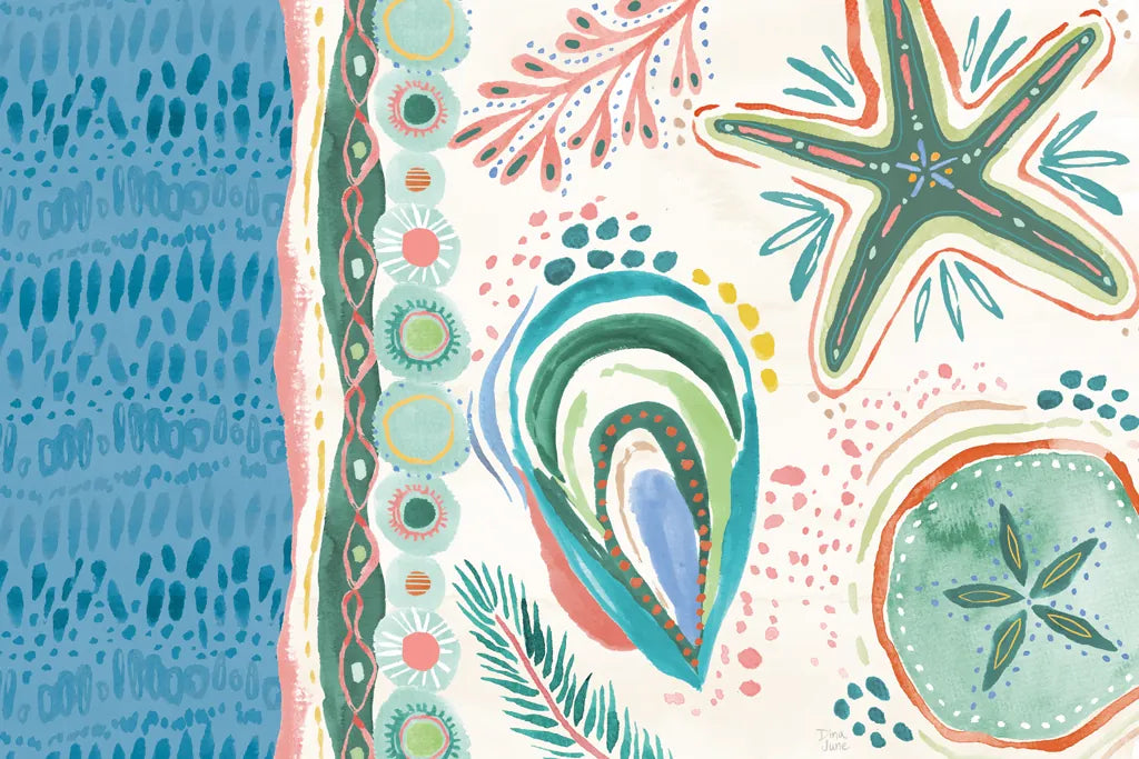 Coastline I by Dina June. SKU 94495i. Archival Giclee Fine art print for wall decor.