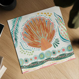 Coastline II by Dina June. Shown as a detailed flat fine art print, highlighting archival giclee quality. Available as an archival giclee rolled canvas, fine art paper, or poster print. SKU 94496a.