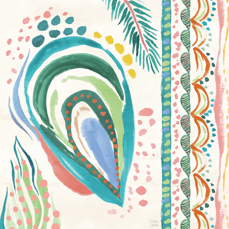 Coastline III by Dina June. SKU 94497a. Archival Giclee Fine art print for wall decor.