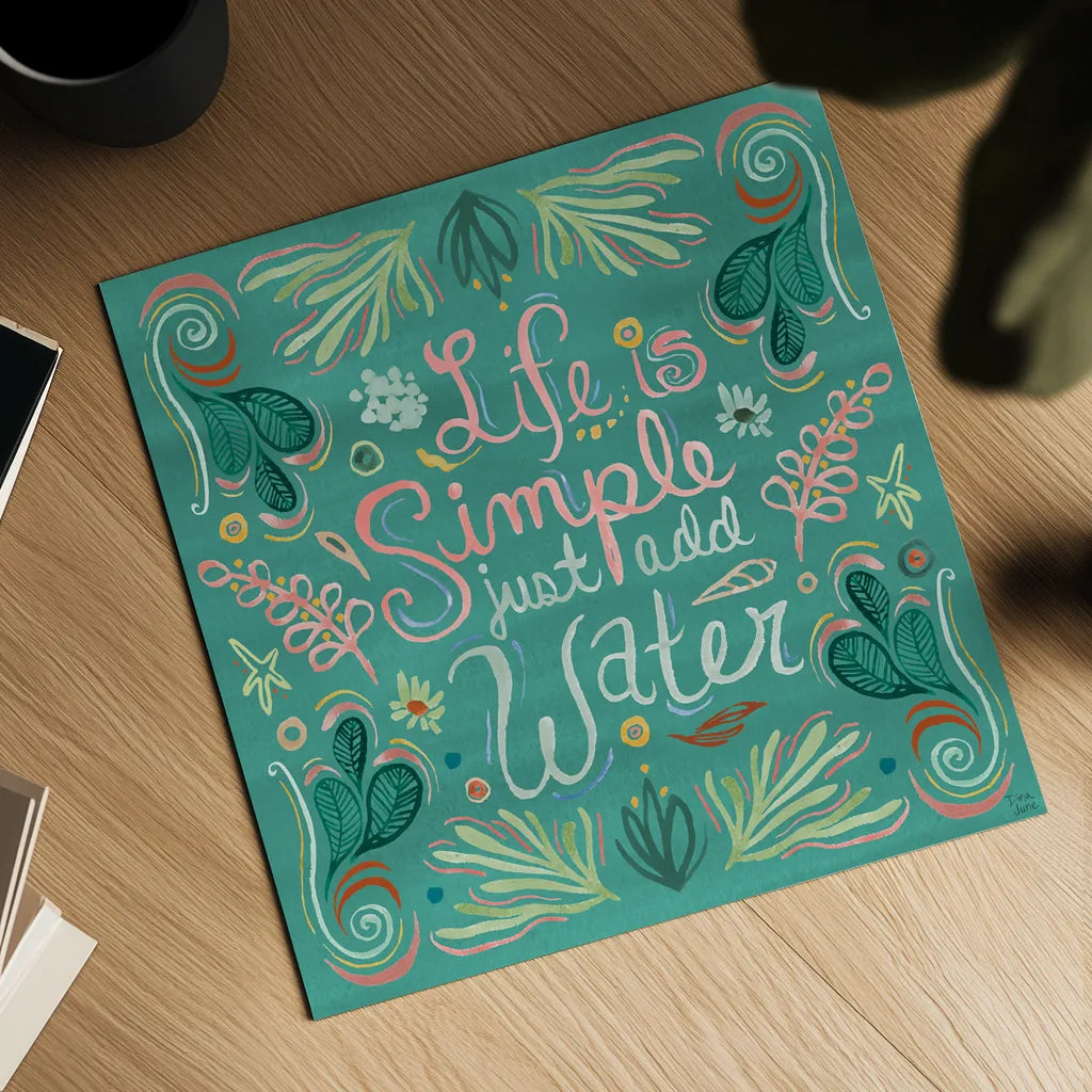 Coastline VII by Dina June. Shown as a detailed flat fine art print, highlighting archival giclee quality. Available as an archival giclee rolled canvas, fine art paper, or poster print. SKU 94501a.