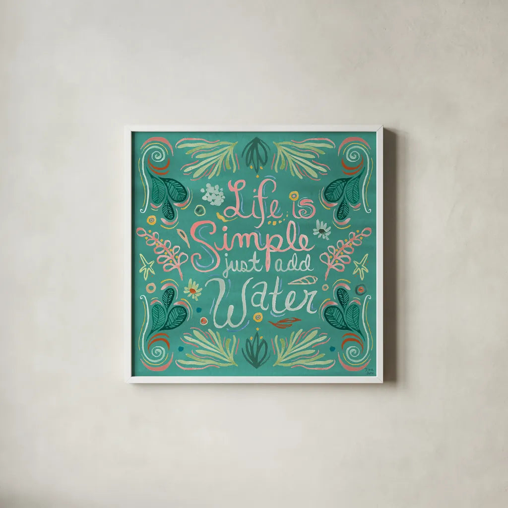 Coastline VII by Dina June. Shown in a crisp white glass frame for a clean and minimalist style. Available as an archival giclee rolled canvas, fine art paper, or poster print. SKU 94501a.