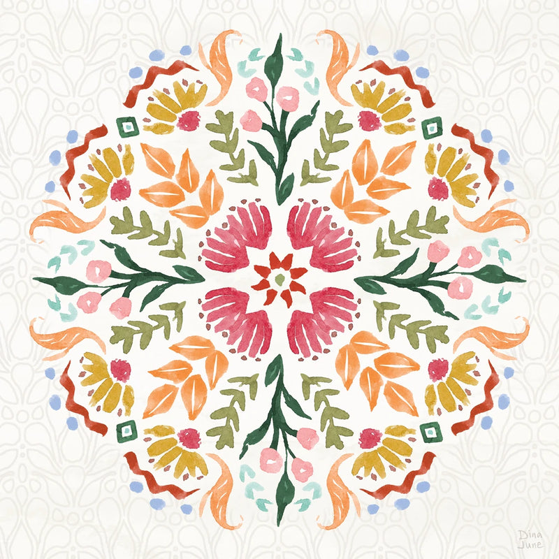 Feathered and Floral VI by Dina June