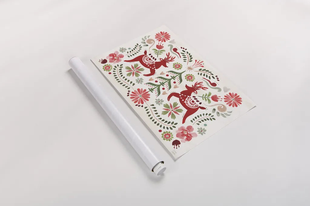 Festive Season I by Dina June. shown as a rolled paper print. Available as archival giclee rolled canvas, fine art paper, or poster print. SKU 81537i.