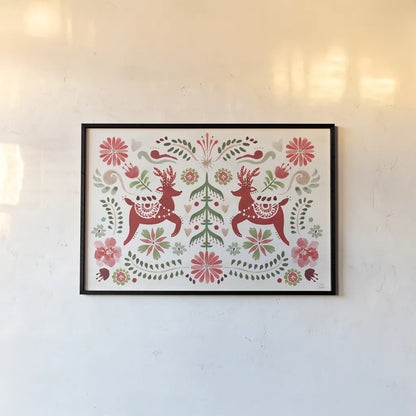 Festive Season I by Dina June. shown as a paper print in a black flame. Available as a archival giclee rolled canvas, fine art paper, or poster print. SKU 81537i.