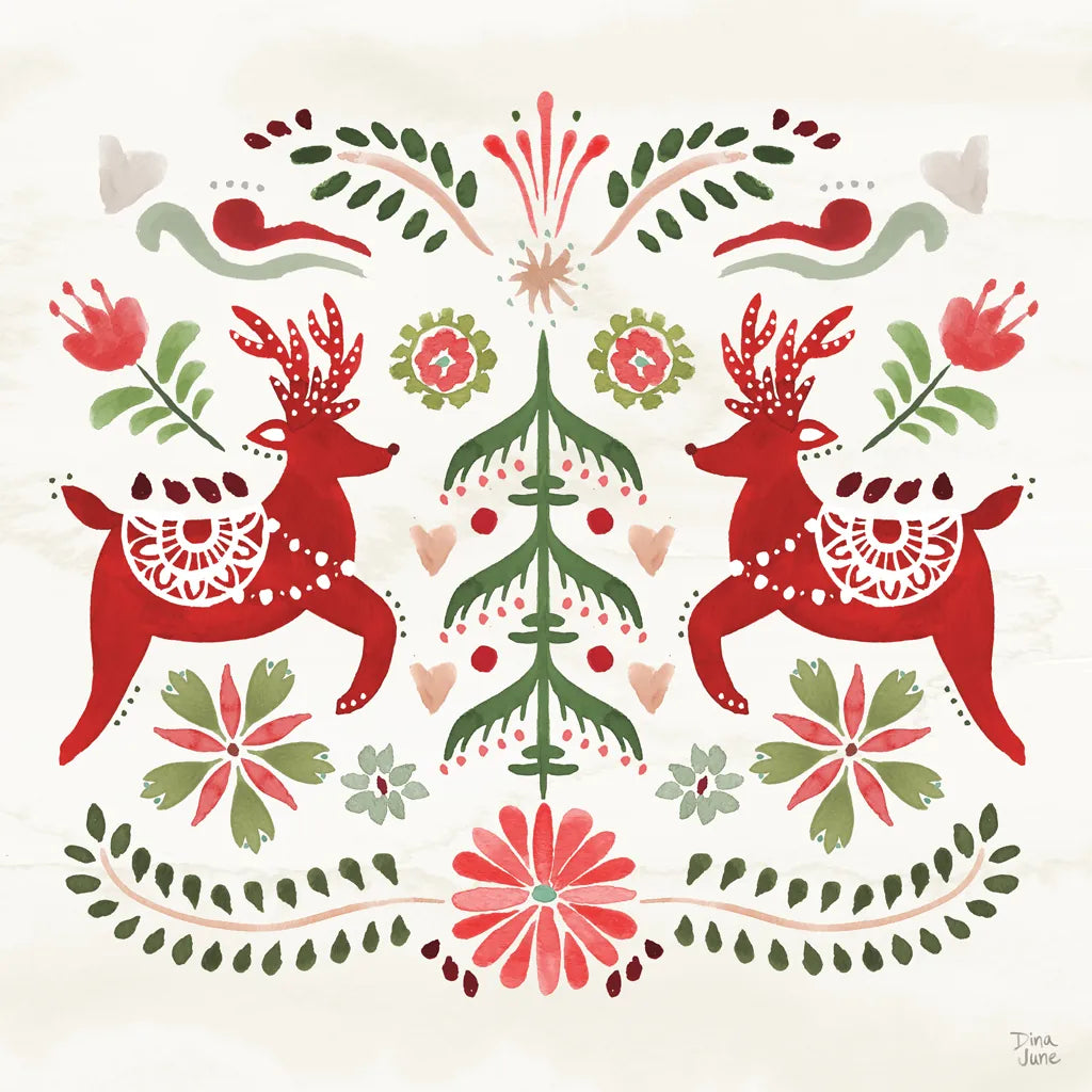 Festive Season II by Dina June. SKU 81538a. Archival Giclee Fine art print for wall decor.