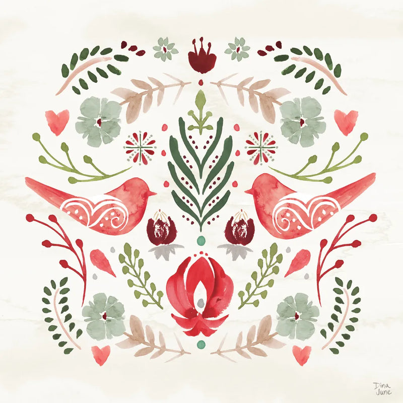 Festive Season III by Dina June. SKU 81539a. Archival Giclee Fine art print for wall decor.