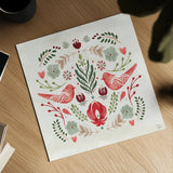 Festive Season III by Dina June. Shown as a detailed flat fine art print, highlighting archival giclee quality. Available as an archival giclee rolled canvas, fine art paper, or poster print. SKU 81539a.