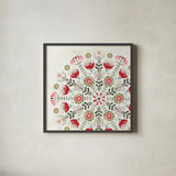 Festive Season IX by Dina June. Shown in a sleek black glass frame for a contemporary gallery look. Available as an archival giclee rolled canvas, fine art paper, or poster print. SKU 81545a.