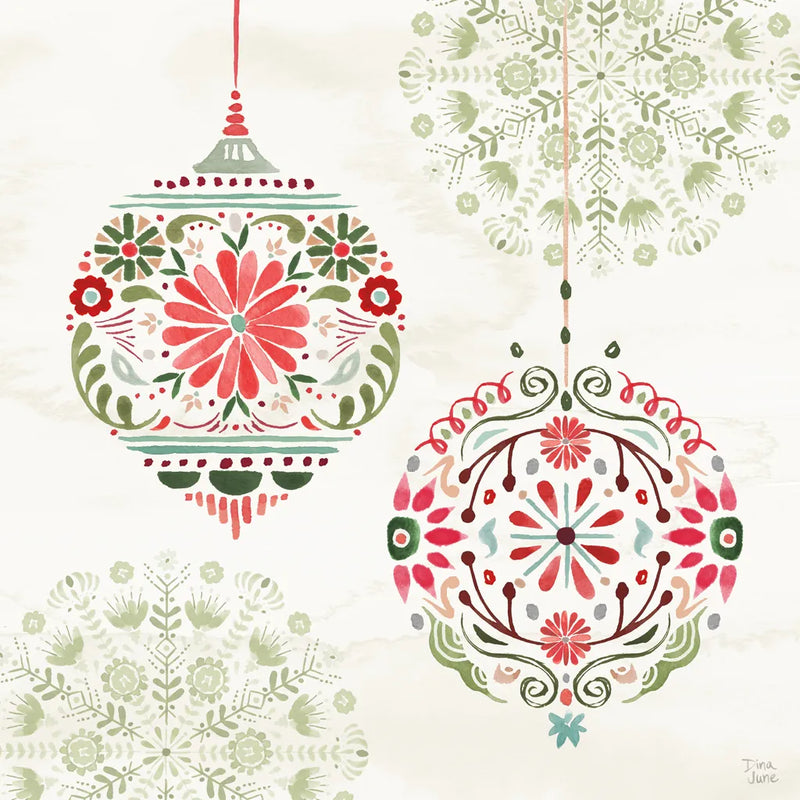 Festive Season VII by Dina June. SKU 81543a. Archival Giclee Fine art print for wall decor.